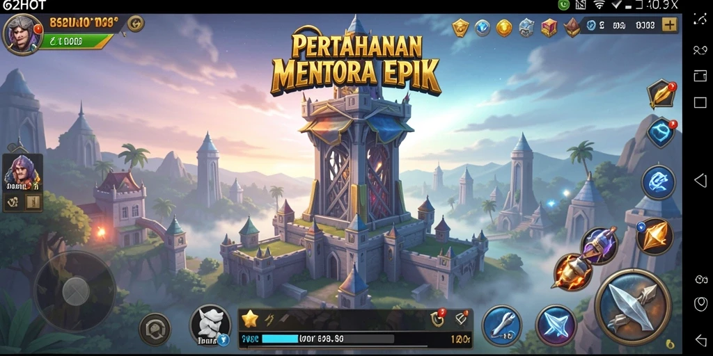 Gameplay seru Tower Defense di 62HOT.