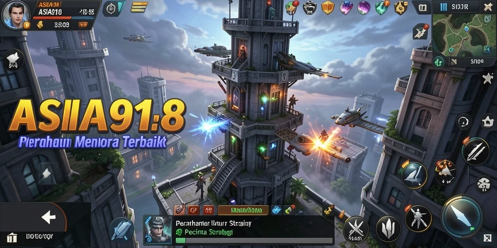 Tampilan gameplay ASIA918 yang seru dan menantang dalam Tower Defense.