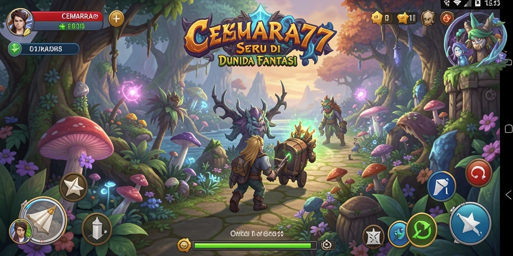 Tampilan mendebarkan dari gameplay CEMARA77 yang penuh aksi.