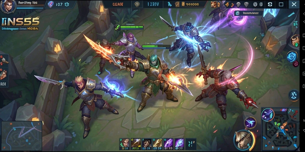 Tampilan gameplay INS55 yang intens dan penuh aksi.