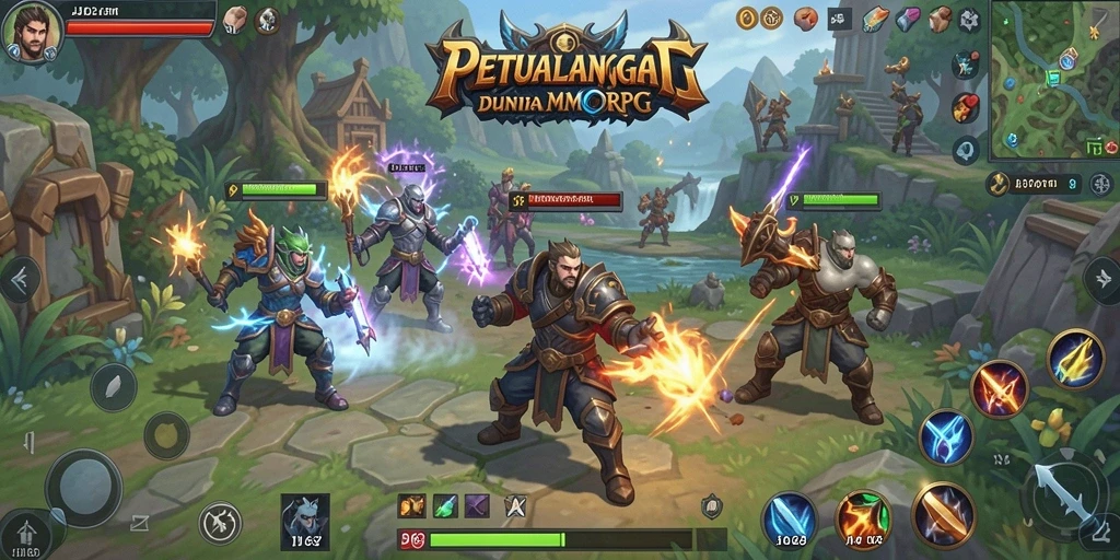 Tampilan grafis menakjubkan dari gameplay MMORPG JJ62.