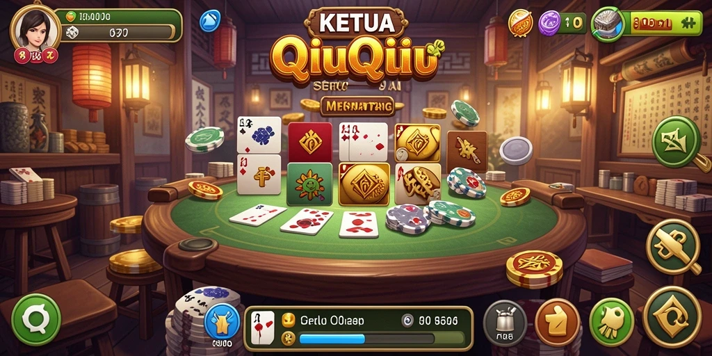Gameplay QiuQiu yang mendebarkan dan interaktif di KETUA.