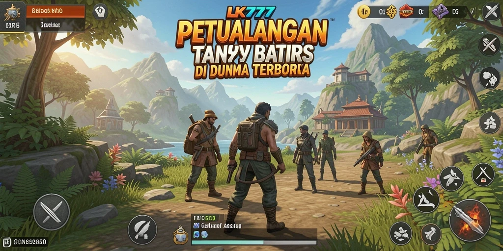 Screenshot gameplay LK777 menampilkan dunia terbuka yang luas dan eksploratif.
