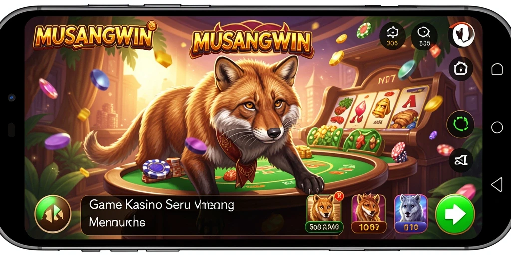 Tampilan menarik dari permainan Kasino di MUSANGWIN.