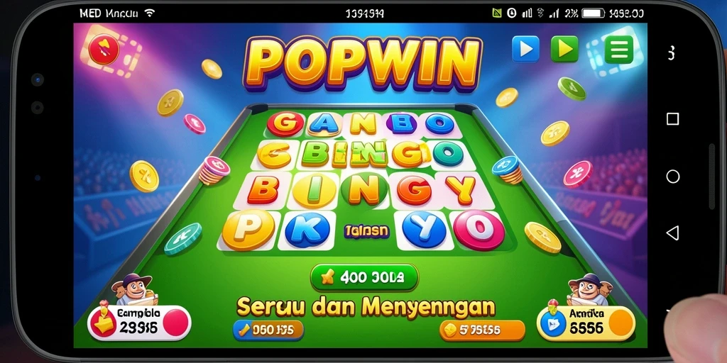 Tampilan gameplay seru dalam permainan Bingo POPWIN.