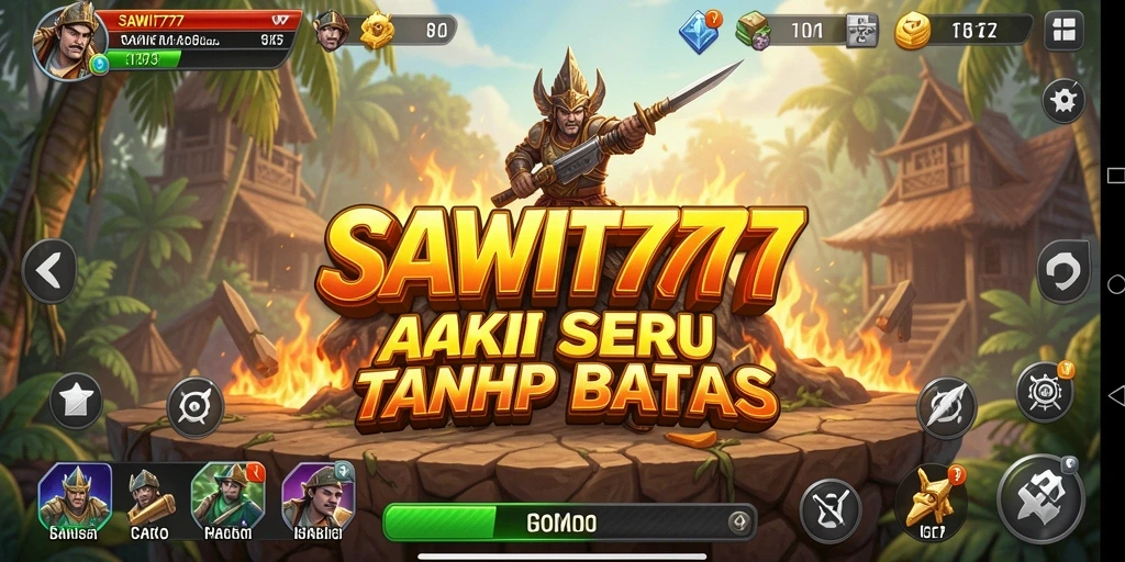 Tampilan gameplay SAWIT777 yang penuh aksi dan tantangan.