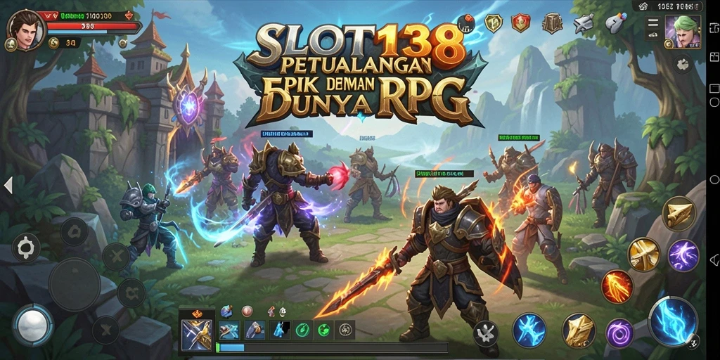 Tampilan gameplay RPG yang mendebarkan di SLOT138.