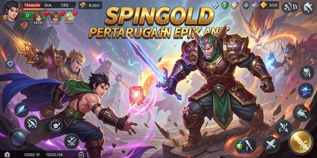 Tampilan aksi pertarungan menarik dalam SPINGOLD.