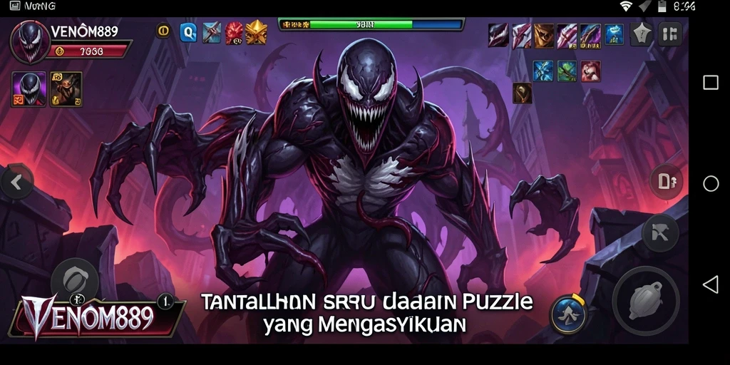 Tampilan gameplay seru dan penuh warna di VENOM889.