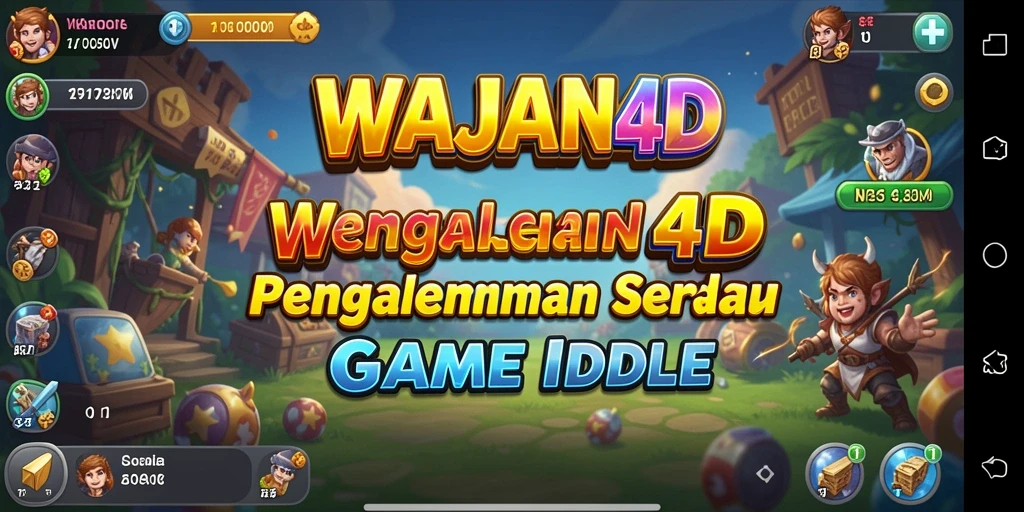 Tampilan gameplay seru di WAJAN4D dengan elemen Idle yang menarik.