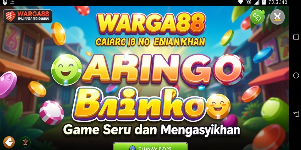 Tampilan utama gameplay Bingo WARGA88 yang menarik dan seru.